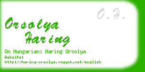 orsolya haring business card